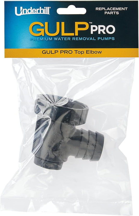 Underhill Top Elbow for Water Pump Big Gulp Pro 36" and Gulp Pro 22" Pumps, Replacement Parts, Repair, for Irrigation, Fountain, Sprinkler, Fluid Transfer, Boats, A-GRPTE