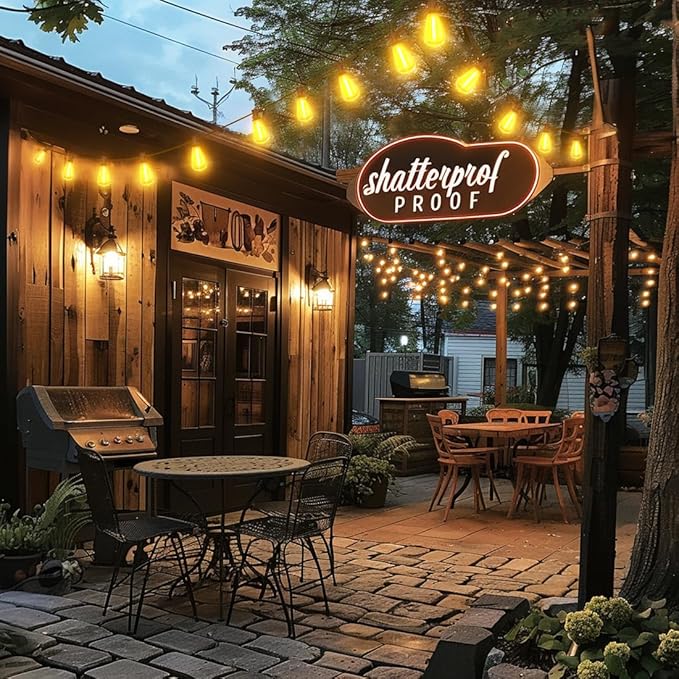 200FT Outdoor String Lights with Remote, Garden Patio Decor with 2500K Warm White, 100+4 LED Edison Bulbs, Support Timer Dimmable Waterproof for Yard Outside Porch Deck Backyard