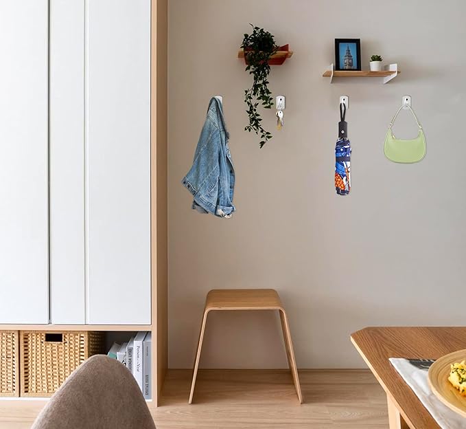 Ceiling Hooks for Hanging Plants 18Pack,2.5 inches White