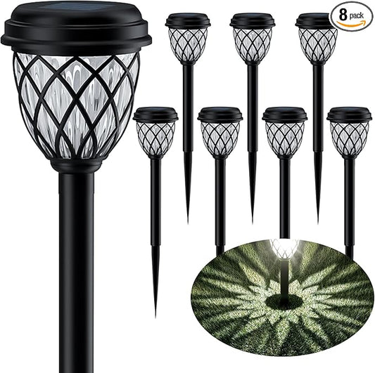 Solar Outdoor Lights, Outdoor Waterproof IP65, Bright Powered by Solar Garden Lights for Patio, Yard, Driveway Decoration (10 Pack)