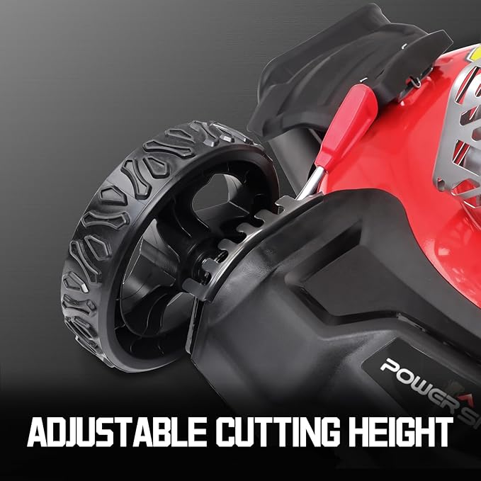 PowerSmart Self Propelled Gas Lawn Mower, 22-Inch with 140cc Briggs and Stratton E550 Engine 3-in-1 Rear-Wheel Drive Lawnmower with Bagging