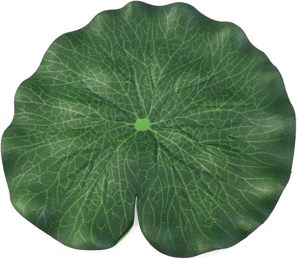 Garneck 10pcs Pool Lotus Leaves Artificial Floating Foam Lotus Leaves Lily Pads Fake Foliage Decoration for Pond Pool Aquarium Fish Artificial Leaf Tank Foam