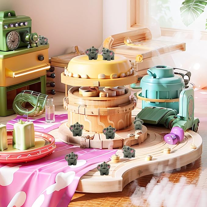 50 Pcs Mini Elephant Figurines for Fairy Gardens,Miniature Landscapes, Micro Landscape be Used for Various DIY Projects and Decorative，2 inches Long, 1 inch Wide, 1.2 inches high