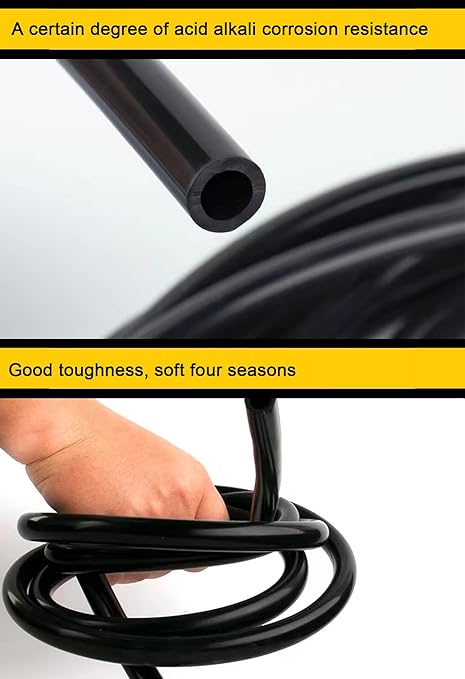 Drip Irrigaition Kits for 1/4" Tubing 32ft, Silicone Hose Drip Irrigation Accessories Compatible Automatic Drip Kit or Watering System Fittings Kit Pack