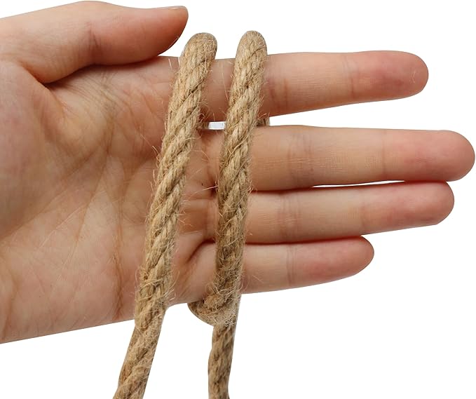 Natural Jute Twine,164 Feet 8mm inch Hemp Twine Rope for Gift Wrapping Craft Plant Garden Christmas Handmade Arts Decoration Packing String Home Decor