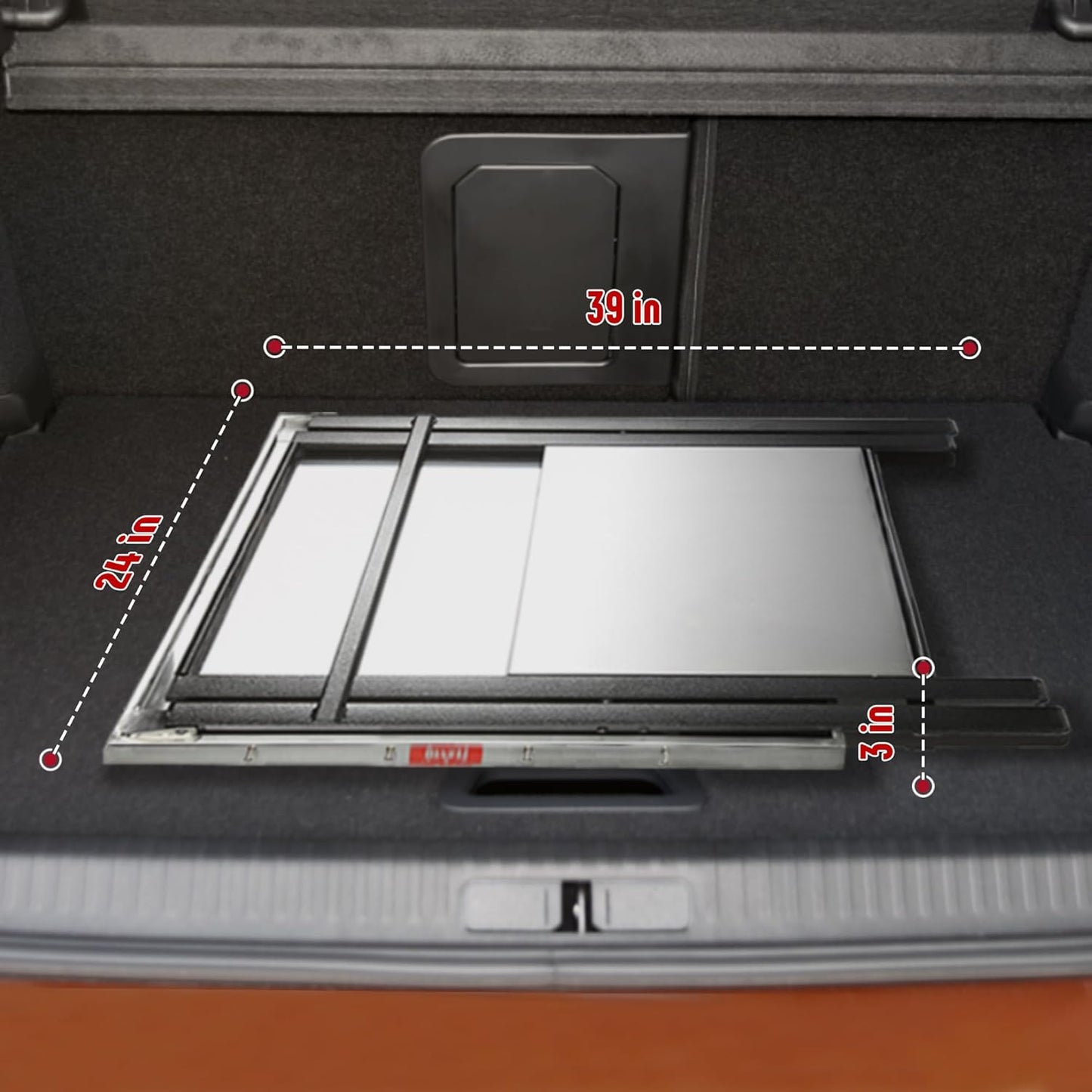 Outdoor Grill Table, Foldable Pizza Oven Stand & Blackstone Griddle Stand with Garage Rack & Tissue Holder, Folding Outdoor Prep Table for Gathering and Party, 30" x 24", Stainless Steel