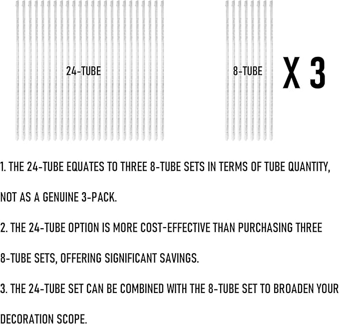 TW SHINE Christmas Meteor Shower Lights Outdoor, 864 LED 12" 24 Tubes Waterproof Christmas Lights Outdoor Plug in, Snow Falling Rain Icicle Xmas Lights Decorations, Warm White