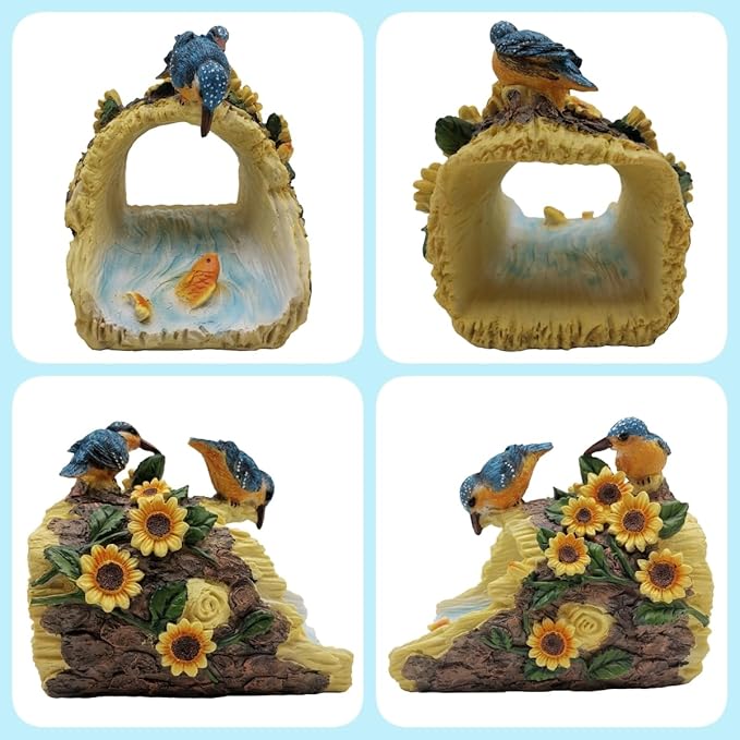 Bird Statues Outdoor Decoration, Resin Statue Garden Decor, Animal Downspout Diverter, Decorative Gutter Extension, 3"4" Downspout Extender Diverter Splash Block