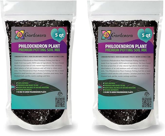 Philodendron Potting Mix - Crafted for Superior Performance and Green Foliage - 10 QUARTS