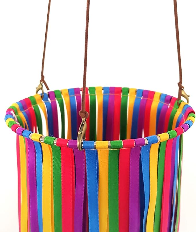 Satin Ribbon Windsock Streamer, Outdoor Decorations for Your Patio, Garden, Yard, Dock and Camper, 41-Inch, WS41-01