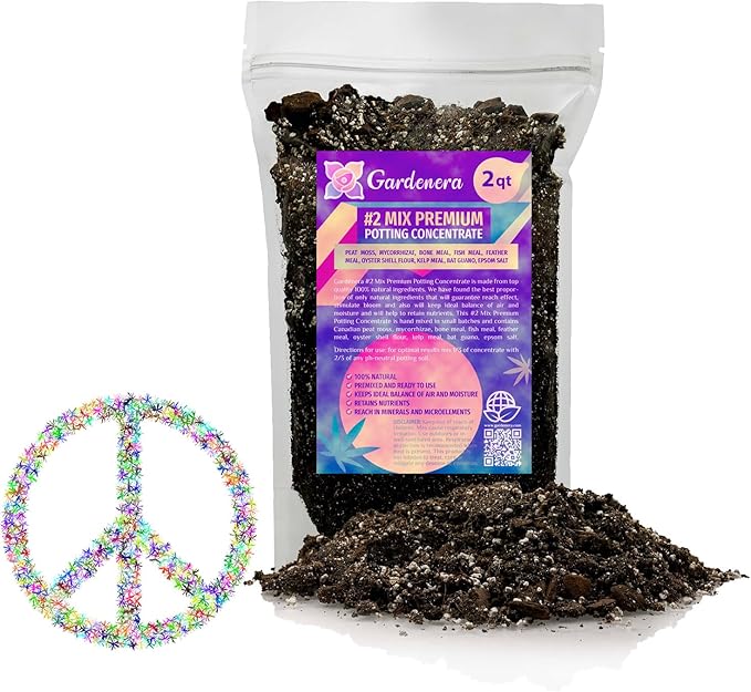 Organic Photoperiod Plants Potting Soil Mix - Perfect Balance of Nutrients, Drainage, and Aeration for Thriving Photoperiod Plants - 2 Quart