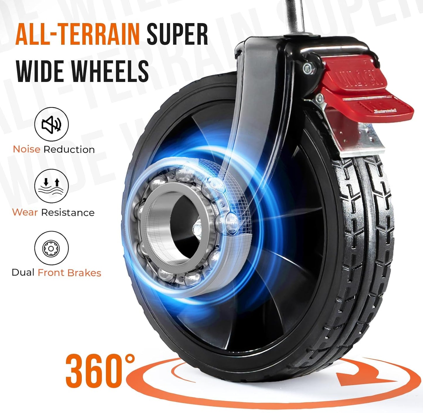 Overmont 150L Wagons Carts Foldable - Large Capacity Folding Collapsible Wagon Cart for Grocery Camping Utility Gardening Sports Travelling- 330lbs Load