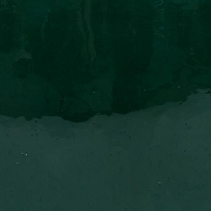 Sunnydaze Studio Large Ceramic Plant Pot - Round Outdoor Glazed Ceramic Planter Pot with Drainage - Dark Green - 18.5 in