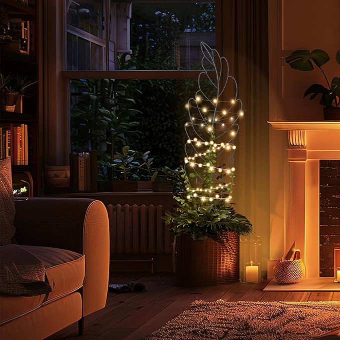 3 Pack Metal Garden Trellis for Climbing Plants, Black Metal Garden Trellis for Vines Plant Rose Vegetable Support,Large Decorative Outdoor Trellis