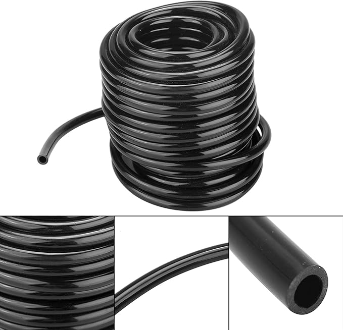 Garden Watering Tube, 4mm Drip Irrigation System Hose Blank Distribution Misting Tubing Main Line Automatic Water Pipe DIY Small Lawn Agriculture Hydroponics Flower Patio Emitters Bubbler Sprinkle 10M