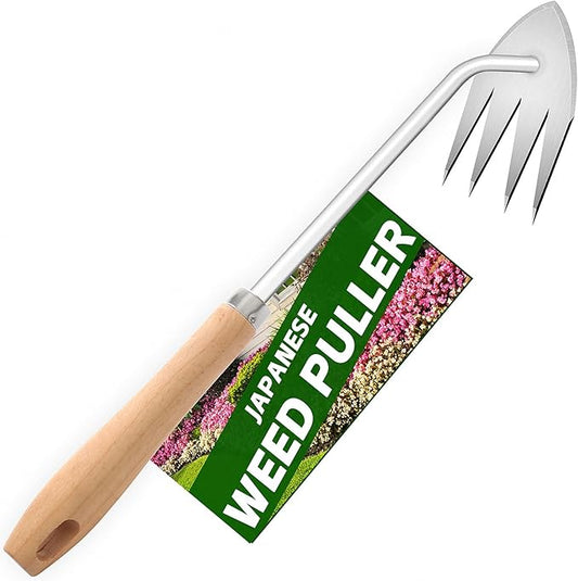 Japanese Weed Puller Tool Garden Tools Hand Weeder Tools - Gardening Hand Tools Weed Remover Tool for Vegetable Gardening Backyard Farm Planting & Weeding Removal Quick Work