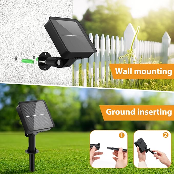 kolpop Purple Solar Fairy Lights Outdoor Waterproof, 3 Pack 32FT 80LED Solar Powered String Light, 8 Modes Copper Wire Solar Twinkle Lighting for Halloween Tree Garden Yard Outside