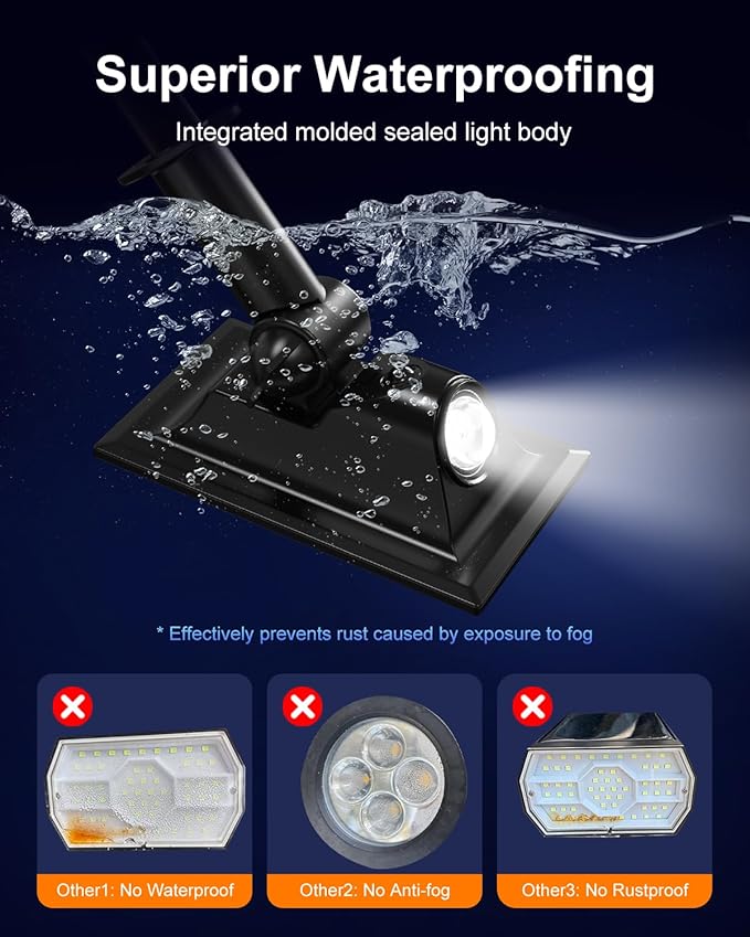 6 Pack Solar Power Spot Lights Outdoor Waterproof LED Dusk to Dawn Landscape Spotlight Lamp for Outside Yard, Tree, Flag, Plants, Garden, Statues, Outside, 3 Modes, 18 Hours Accent Ambient Lighting