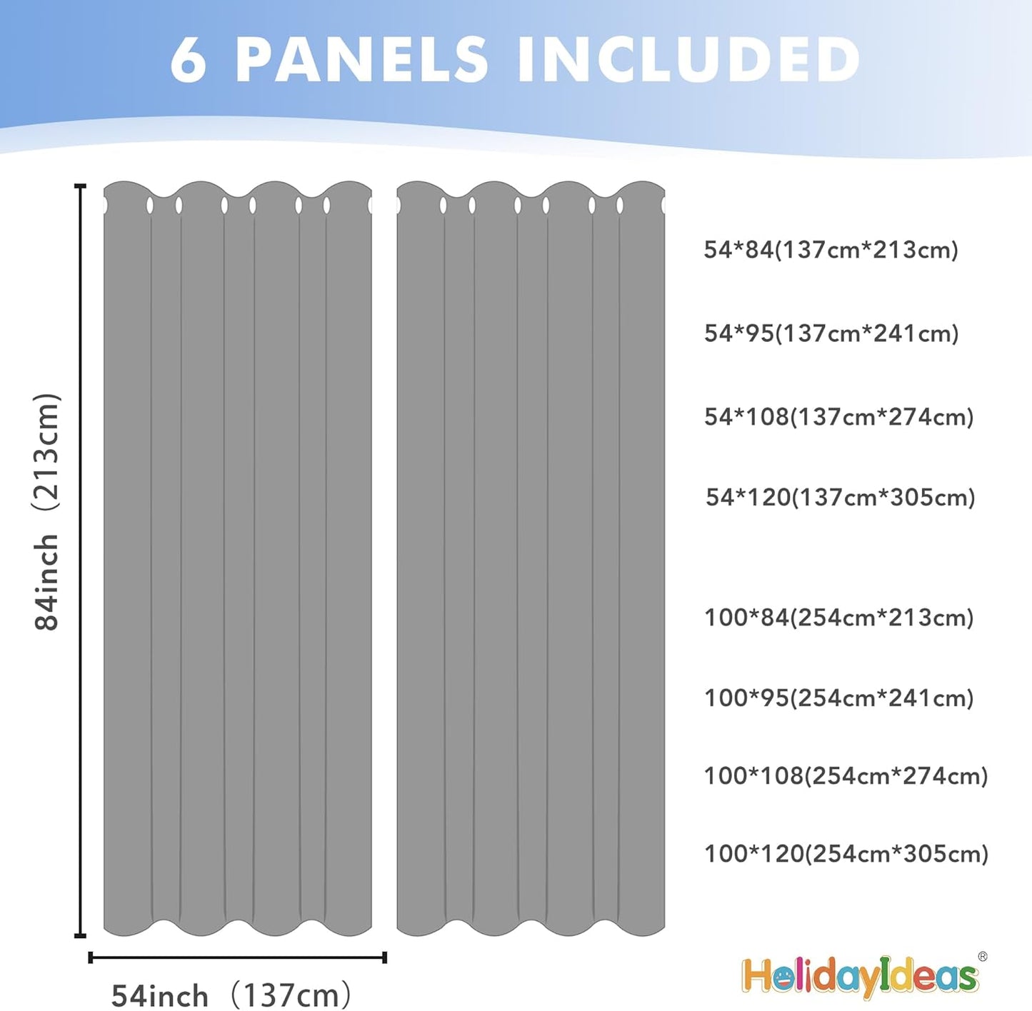 HolidayIdeas White Outdoor Sheer Curtains for Patio Waterproof, 6 Panels - 54 x 95 Inch - Light Filtering Voile Outside Curtains Grommet Drapes for Front Porch, Gazebo, Pergola, Backyard