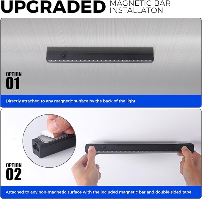 Barrina Plant Grow Lights, 5000K Full Spectrum Daylight White, T5 LED Grow Light Strips, 1ft Growing Lamp with Magnetic Bar, Plant Lights for Indoor Plants, Greenhouse, Black Cover, Linkable, 8 Packs