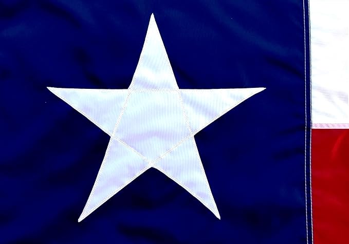 US Flag Factory 3x5 FT Texas State Flag (Sewn Star, Sewn Stripes) (Pole Sleeve) Outdoor SolarMax Nylon - Premium Quality - Made in America (3x5 FT (Pole Sleeve))
