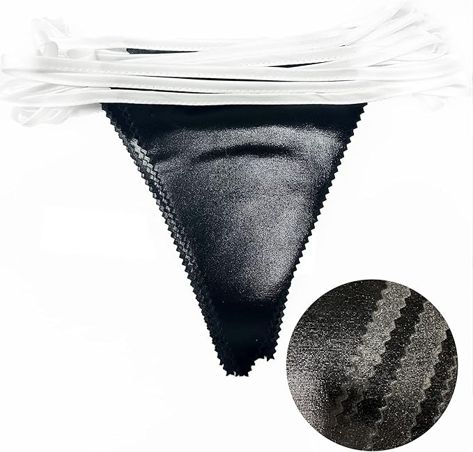 Black Party Decorations Triangle Pennant Banner Flag Black Metallic Fabric Bunting Garland for Graduation Birthday Wedding Engagement Bachelorette Holiday Halloween Celebration Hen Party Supplies