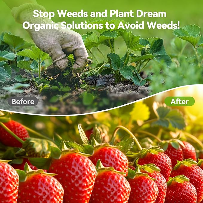 4ftx50ft Weed Barrier Landscape 3.2oz Fabric Heavy Duty, Woven Weed Control Cloth, Woven Geotextile Fabric for Underlayment, Gardening Ground, Commercial Driveway Weed Block Cover Mat