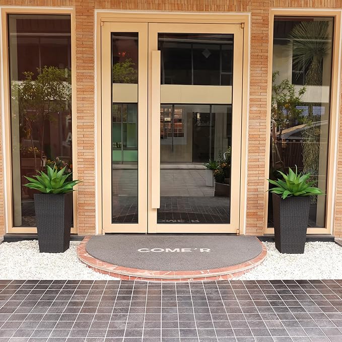 Artificial Plants Outdoor,UV-Resistant Fake Agave Succulent Plant 23 Inch Medium Size Faux Succulents Stems for Indoor Realistic & Natural Home Decor Plants for Office Housewarming 2 Pack