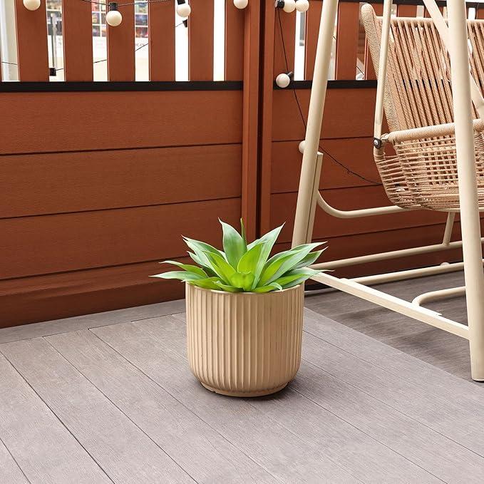 Artificial Plants Outdoor,UV-Resistant Fake Agave Succulent Plant 17 Inch Small Size Faux Succulents Stems for Indoor Realistic & Natural Home Decor Plants for Office Housewarming