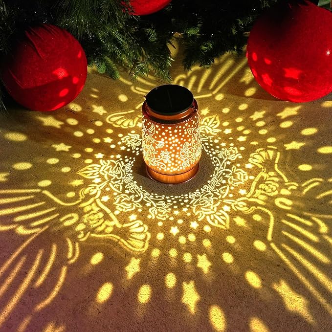 Hummingbird Solar Lanterns Outdoor Waterproof Large Metal Hanging Lantern with 2000mAh Battery, Solar-Powered Garden Lights Decor for Yard, Patio, Backyard - Birthday Gift for Women, Mom, Grandma