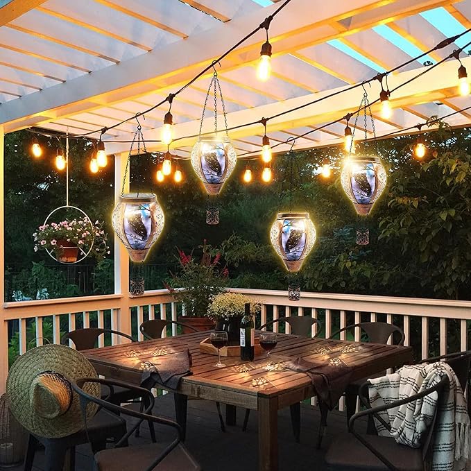 Solar Hot Air Balloon Lantern Warm White Light, Solar Hot Air Balloon Waterproof Lantern, Suitable for Garden Farmhouse Decoration (GardenGnome2pcs)