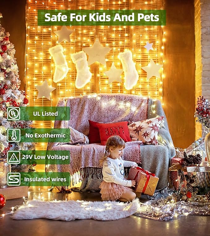 750 LED 246FT Christmas Lights Outdoor, Super Long Waterproof Christmas String Lights with 8 Modes, Christmas Tree Lights with Timer Memory for Fence Garden Xmas Wedding Party Decor Warm White