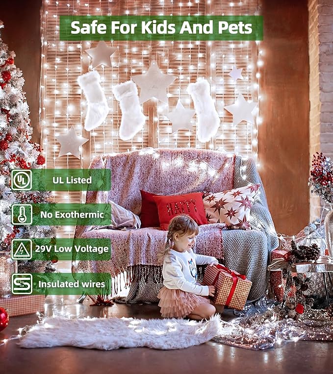 750 LED Outdoor Christmas Lights Decorations, 246ft Green Wire LED Christmas String Lights with Timer Memory, Twinkle Lighs for Indoor Outdoor Xmas Party Christmas Tree Wedding Garden Patio Cool White