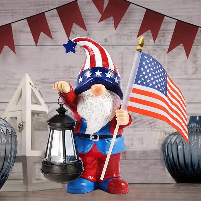 Solar Gnomes Statues for Garden Decor: Outdoor Sculptures for Clearance Lights for Outside Lawn Ornaments Porch Patio Balcony Yard Home – Birthday Gifts for Mom Grandma Women