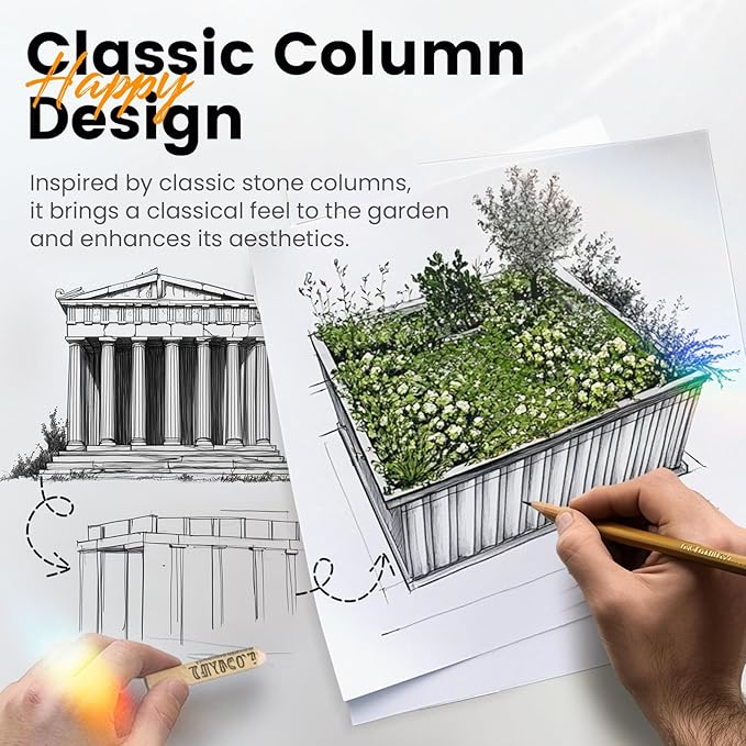 KING BIRD Raised Garden Bed 101" x 36" x 12" 4 Installation Methods for DIY Galvanized Steel Metal Planter Kit Box with 2 Pairs of Gloves (Dark Grey)