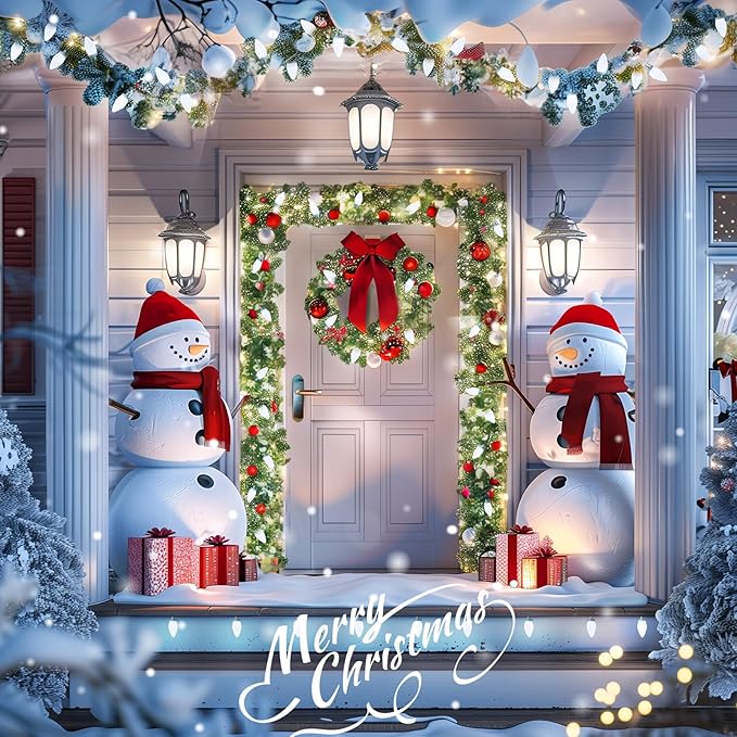 C9 Christmas String Lights White, 66ft 100 LED Faceted Christmas Lights on Green Wire, Large Bulb Strawberry String Lights for House Roof Roofline Christmas Tree Party Outdoor