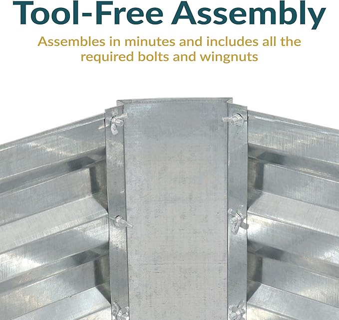 Sunnydaze 11.75" H Raised Metal Garden Bed - Galvanized Raised Garden Bed Outdoor for Vegetables and Flowers - Silver - Hexagon