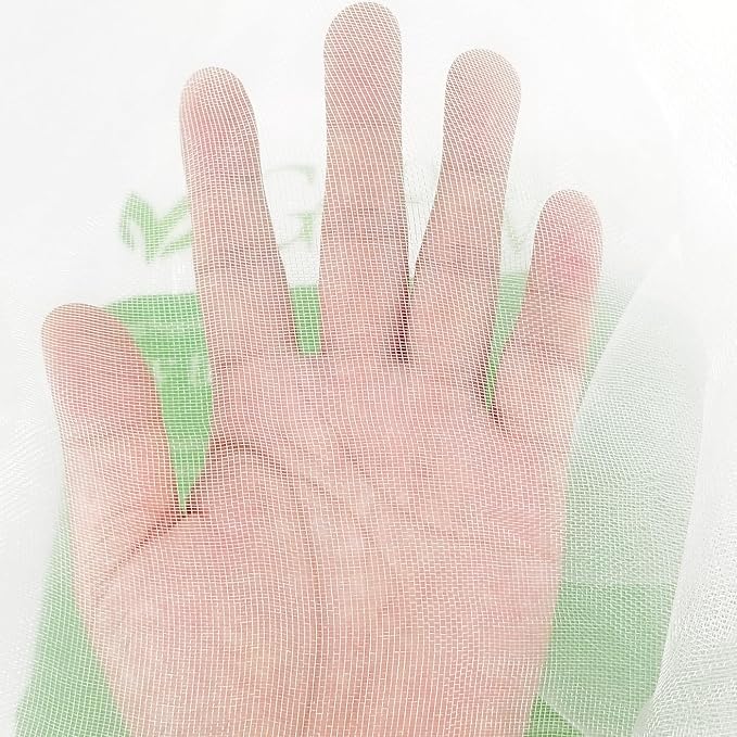 8Ft x 10Ft Mosquito Bug Insect Bird Fine Mesh Net Barrier Hunting Blind Garden Screen Netting for Protect Your Plant Fruits Flower