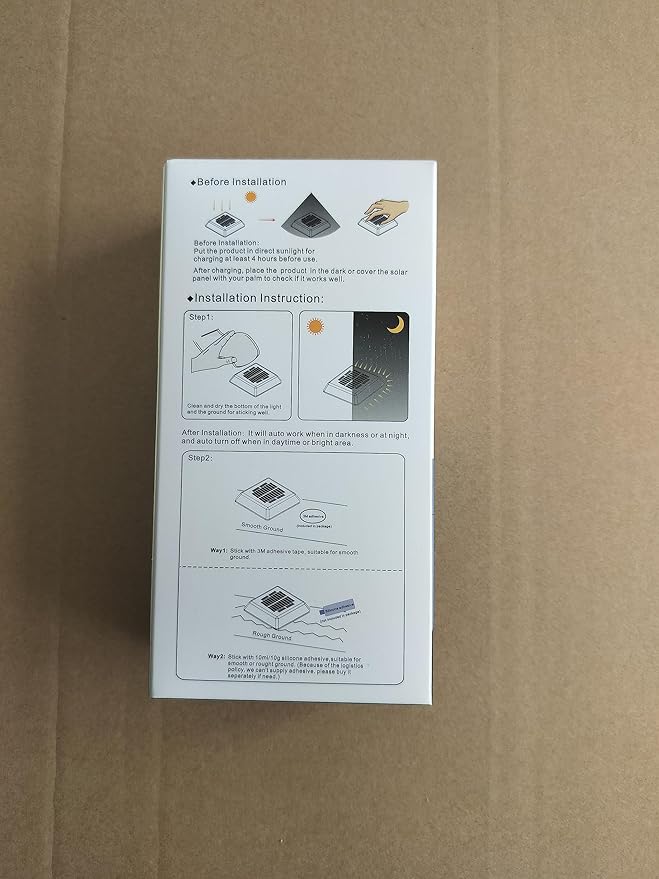 Lacasa Outdoor Solar Light, 4 Pack 30LM IP68 Waterproof Solar Garden Light Auto On/Off Solar Lighting for Pathways Paths, Mixed Colours (Warm White + Blue Light)