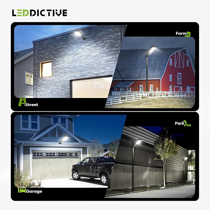 Solar Street Light Outdoor, 6500K Dusk to Down Motion Sensor, LED Solar Powered Street Lamp Outdoor with Remote Control for Parking lot