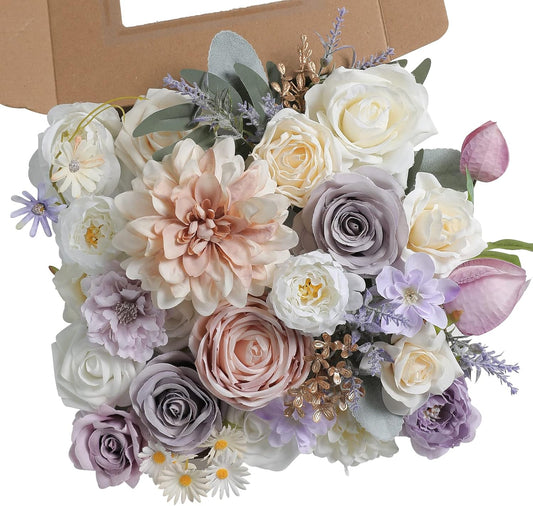 Artificial Flowers Combo for DIY Centerpieces Arrangements Wedding Bouquets Centerpieces Arrangements Party Baby Shower Home Decorations