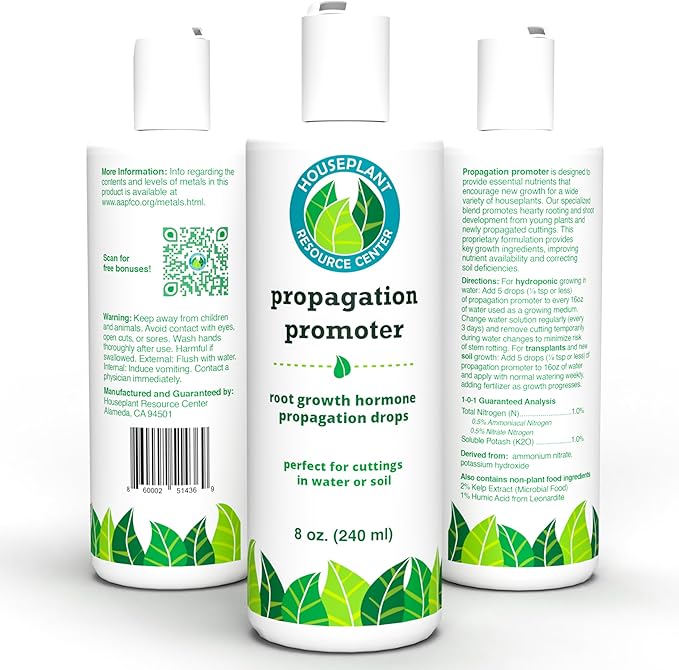 Houseplant Prop Drops - Propagation Promoter & Root Growth Hormone | Root Stimulator for Cuttings | Supports Stronger, Healthier Plants | Easy-to-Use Liquid Formula for Water & Soil Propagation | 8oz