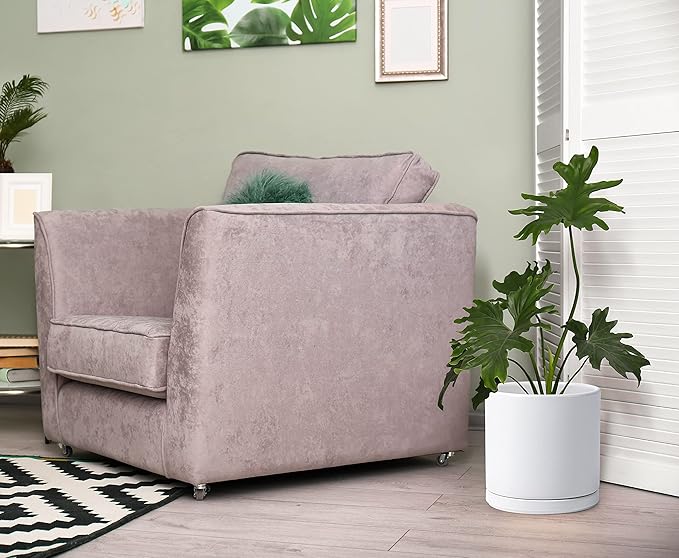 D'vine Dev Set of 2 Plants Pots, 10 Inch Ceramic Planter Pot for Plants with Drainage Hole and Saucer, White, 94-V-E-1