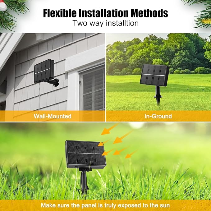 Meteor Shower Lights 20 Tubes 16 Inch 720 LED Solar Christmas Lights Outdoor Waterproof, Snow Cascading String Lights for Outside Christmas Halloween House Tree Decoration, Blue