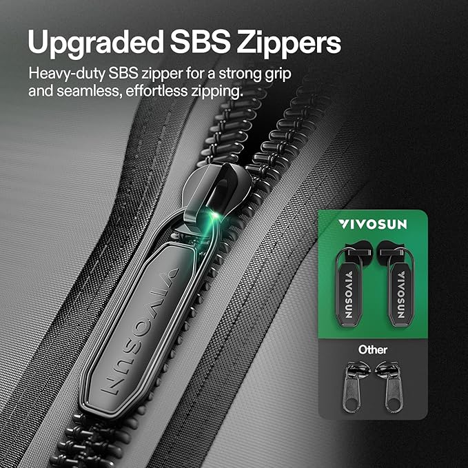 VIVOSUN G558 60"x60"x80" Grow Tent, 5x5 FT Advanced Gray Mylar Hydroponic Tent with 22mm Thickened Poles, Observation Window and Floor Tray for Plants for VSF6450
