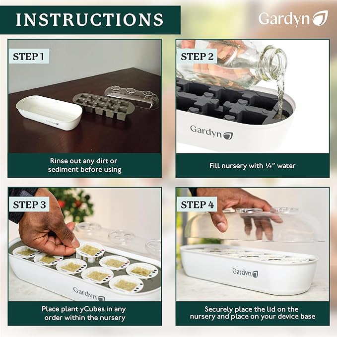 Gardyn Indoor Garden Nursery - Indoor Germination, Hydroponic Growing System - Seed Starter Tray Works with Gardyn Home Tower Gardens, Vertical Garden Planters & Microgreens Growing Kits