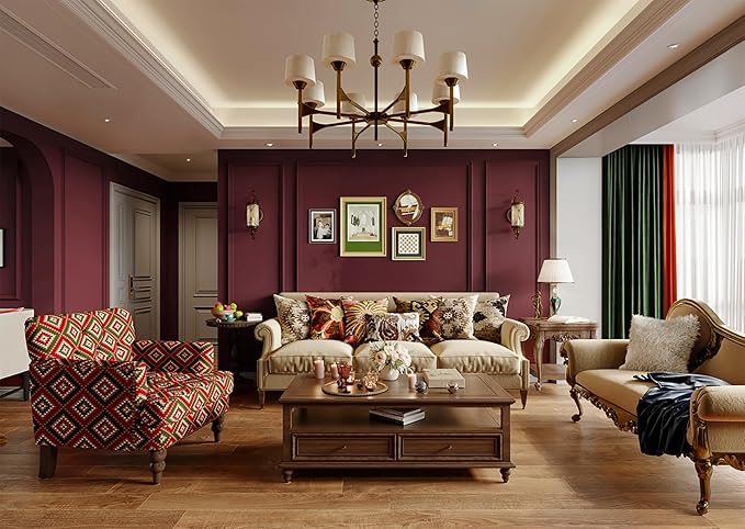 Dimoon 236''x17.7'' Red Peel and Stick Wallpaper Contact Paper Modern Self Adhesive Wall Paper Removable Renter Friendly Textured Solid Color Shelf Cabinet Vinyl Roll (236''x17.7'',Retro Red)