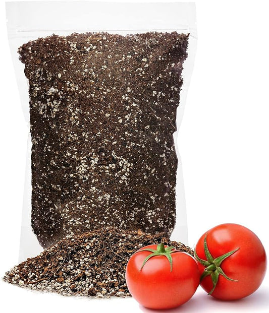 Organic Potting Soil for Tomato Plants - 1 Quart - Hand-Mixed with Natural Ingredients for Optimal Growth and Nutrient Retention