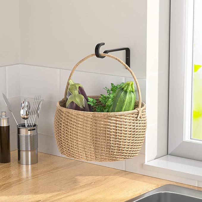 6 Inch 2 Pack Heavy Duty Outdoor Plant Hangers for Hanging Baskets, Iron Hanging Plant Brackets for Hanging Plants Outside, Metal Plant Hooks Plant Wall Hooks for Hanging Lantern, Bird Feeder