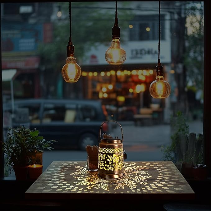 KY&BOSAM Solar Lanterns Outdoor Waterproof Hummingbird & Butterfly Lantern Garden Decor Birthday Gifts for Women Mom Metal Solar Lights Outdoor Lantern Hanging Outside for Yard Backyard Pathway Patio